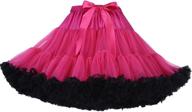 🩰 folobe women's multi-layer tulle ballet dance tutu skirts - soft and puffy petticoat costume logo