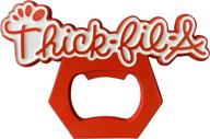 🍺 thick-fil-a prime creations bottle opener: beer opener with refrigerator magnet логотип