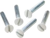 🔩 premium slotted 6 32 white wallplate screws- secure and stylish logo