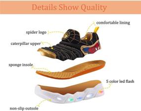 img 1 attached to YUNICUS Toddler Lighted Sneaker: Stylish Shoes and Sneakers for Boys