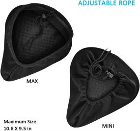 img 2 attached to 🚴 YEENOR Gel Bike Seat Cushion for Men and Women - Most Comfortable Bike Seat Cover for Mountain, Road, and City Bicycles - Breathable and Soft Bicycle Seat Cushion