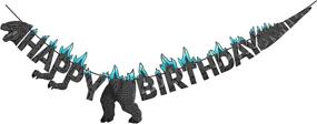 img 4 attached to Godzilla Birthday Banner Boy Decorations Decoration