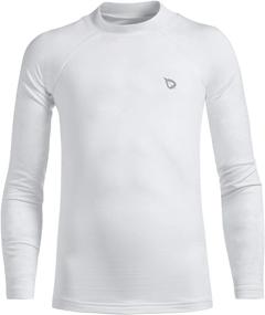 img 4 attached to 👕 Stay Cozy and Warm with BALEAF Youth Boys' Compression Thermal Shirt Fleece Baselayer Long Sleeve Cold Gear Mock Top