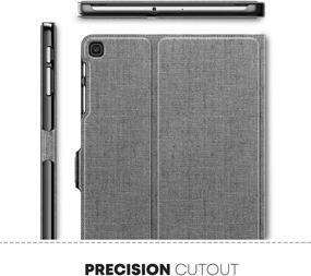 img 1 attached to 📱 Infiland Samsung Galaxy Tab A 10.1 2019 Case - Versatile Multi-Angle Stand Cover for SM-T510/SM-T515 2019 Tablet, in Gray