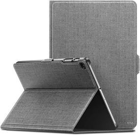 img 4 attached to 📱 Infiland Samsung Galaxy Tab A 10.1 2019 Case - Versatile Multi-Angle Stand Cover for SM-T510/SM-T515 2019 Tablet, in Gray