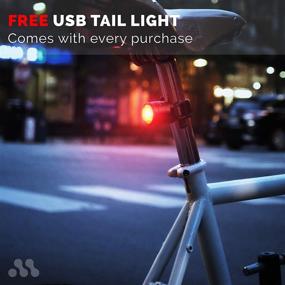 img 3 attached to 🚲 Mevel Cruiser Bike Light - USB Rechargeable Front and Rear Bicycle Lights