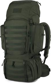 img 4 attached to Mardingtop Multifunctional Molle Hiking Backpacks: 50L-75L with Rain Cover for Camping, Backpacking, Travelling