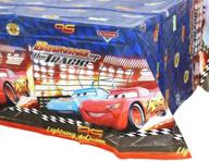 🚗 cars themed birthday party decorations – disposable tablecloth, 71.25 x 51.96” – cars party supplies for kids logo