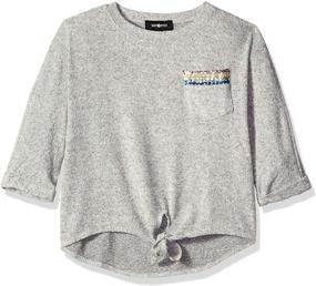 img 2 attached to Amy Byer Pocket Tee Shirt Heathered