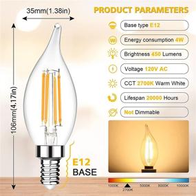 img 3 attached to 🔦 Ascher Candelabra Decorative Non Dimmable Industrial Electrical Lighting Components: A Comprehensive Review