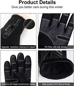 img 1 attached to Winter Gloves Waterproof Cycling Outdoor