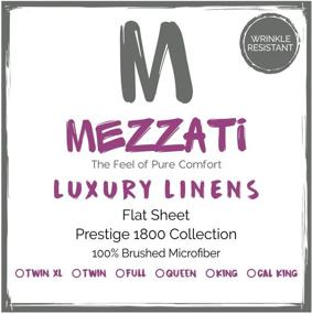 img 2 attached to 🛏️ Premium Mezzati Luxury Flat Top Sheet – Ultra Soft and Comfortable 1800 Prestige Collection – Brushed Microfiber Bedding (Emerald Green, Full Size)