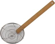 🍜 miyvi 4 inch, 7 inch, and 12 inch bamboo strainer skimmer - stainless steel spider strainer with natural bamboo handle ideal for cooking pasta and frying spider spoon in the kitchen logo