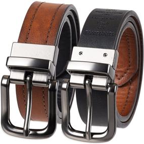 img 4 attached to Columbia Boys' Wide Classic Reversible Belt - 1 Inch Width