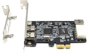 img 2 attached to Высокопроизводительная карта PCIe Firewire Padarsey: 4 порта контроллера PCI Express IEEE 1394 для Windows 10, Windows 7/8 и Mac OS - включает низкопрофильный кронштейн и кабель