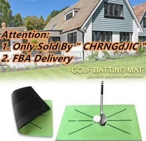 img 2 attached to Golf Training Mat: Enhance Your Swing Detection and 🏌️ Batting Skills with this Mini Golf Practice Training Aid Rug