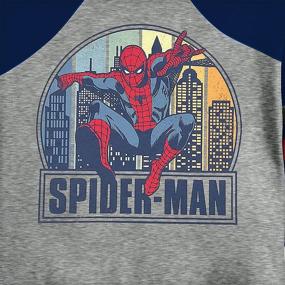 img 1 attached to 🕷️ Мальчики Marvel Spider-Man длинный рукав Raglan Tee - Дополните гардероб вашего ребенка этим востребованным товаром