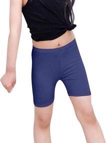 img 2 attached to Auranso Girls Dance Shorts: Breathable Undershorts for Bike Short Safety (6-8 Pack)