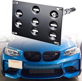 img 2 attached to 🚗 GTP Front Bumper Tow Hook License Plate Mounting Bracket Holder for BMW 3/4/5-Series & Mini Cooper Models