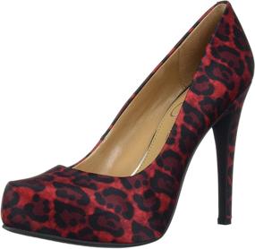 img 4 attached to Jessica Simpson Parisah Womens Black Snake Women's Shoes in Pumps