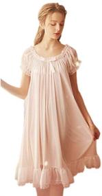 img 4 attached to Nightgowns Nightdress Victorian Sleepwear Loungwear Women's Clothing