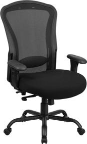 img 3 attached to 🪑 Flash Furniture HERCULES Series 24/7 Intensive Use Big & Tall 400 lb. Rated Black Mesh Multifunction Synchro-Tilt Ergonomic Office Chair: Unmatched Comfort and Durability for Heavy-Duty Workspaces