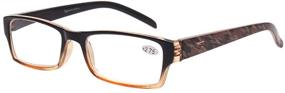 img 1 attached to 👓 Premium Kerecsen 4-Pack Spring Hinge Reading Glasses: High-Quality Readers for Men and Women