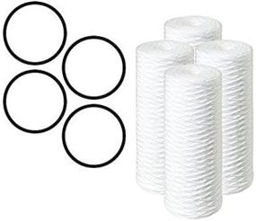 img 4 attached to 🚰 CFS COMPLETE FILTRATION SERVICES EST.2006: Pelican Water PC40 10 in. 5 Micron Sediment Replacement Filter (4-Pack) - Reliable and Compatible