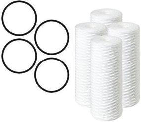img 1 attached to 🚰 CFS COMPLETE FILTRATION SERVICES EST.2006: Pelican Water PC40 10 in. 5 Micron Sediment Replacement Filter (4-Pack) - Reliable and Compatible
