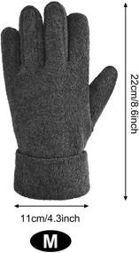 img 3 attached to Pairs Winter Fleece Gloves Finger Girls' Accessories