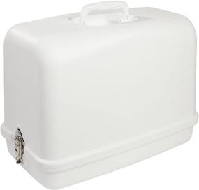 img 4 attached to 🧵 SINGER Universal Hard Carrying Case: White, Impact Resistant, Fits Most Free-Arm Portable Sewing Machines - Simplify Sewing On-the-Go