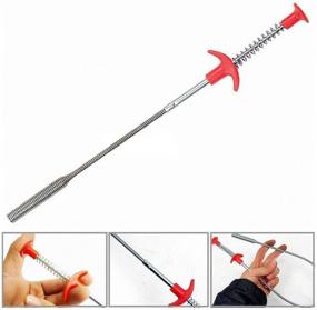 img 1 attached to 🔧 RAM-PRO 22” Flexible Grabber Pickup Tool: Unclog Drains, Sink, Toilet, and Clean Dryer Vents with Retractable Claw Retriever Stick and Snake & Cable Aid