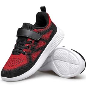 img 4 attached to 👟 YHOON Boys Girls Kids' Sneakers: Sports Running Shoes for Toddlers, Little Kids & Big Kids