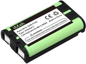 img 2 attached to 📞 iMah HHR-P104 Cordless Phone Battery Compatible with Panasonic HHR-P104A/B - 3-Pack for KX-FG6550 KX-FPG391 KX-TG Series