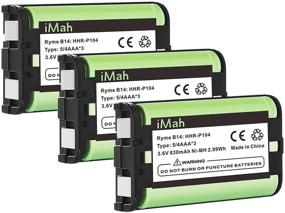 img 4 attached to 📞 iMah HHR-P104 Cordless Phone Battery Compatible with Panasonic HHR-P104A/B - 3-Pack for KX-FG6550 KX-FPG391 KX-TG Series