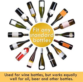 img 1 attached to 🍷 Whaline 8 Pack Funny Silicone Wine Stoppers - Reusable Wine Accessories and Gifts with Hilarious Sayings for Wine and Beer Bottles