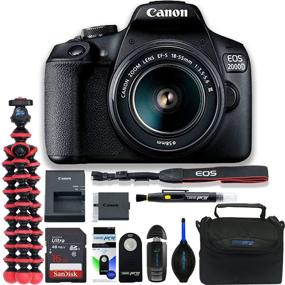 img 4 attached to Canon EOS 2000D DSLR Camera Bundle: 18-55mm Lens, 16GB Memory, Sunshine Basic Package