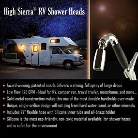 img 3 attached to 🚿 Premium Handheld RV Shower Head: Plumbing Code Compliant, Solid Metal Construction, On/Off Switch, 72" Metal Hose & Holder - Chrome, 1.25 GPM