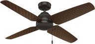 🔆 hunter sunnyvale 52" bronze ceiling fan – indoor/outdoor with pull chain control логотип