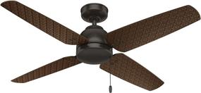 img 4 attached to 🔆 Hunter Sunnyvale 52" Bronze Ceiling Fan – Indoor/Outdoor with Pull Chain Control