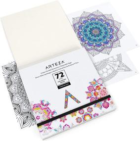 img 3 attached to 🎨 Arteza Adult Coloring Book: Mandala Designs, 72 Detachable Pages for Relaxation