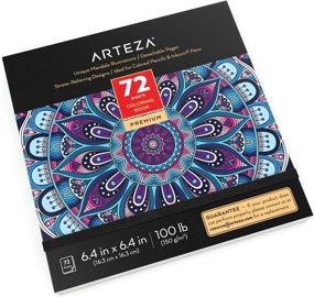 img 4 attached to 🎨 Arteza Adult Coloring Book: Mandala Designs, 72 Detachable Pages for Relaxation