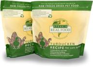 steve's real food freeze-dried raw food diet for dogs and cats, 2-pack, turducken recipe (turkey & duck), 1.25 lbs each, usa-made, pour and serve nuggets, vegetarian fed & free range logo