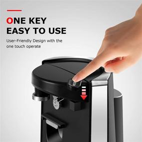 img 3 attached to 🔌 Efficient Electric Can Opener for All Can Types - BZ-US-CO8001: Easy-to-Use with Magnet Design