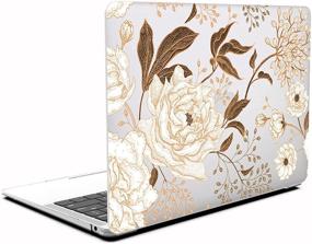 img 1 attached to AOGGY MacBook Pro 13 Inch Case 2020 - 🌸 Color Plastic Hard Shell Case with Keyboard Cover - Flower Design