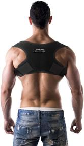 img 1 attached to 👍 Posture Corrector - Unisex Back Brace for Better Posture Support, Correcting Bad Posture, Slouching, Hunching, Shoulder and Neck, Upper Back Straightener, Braces for Correcting Posture