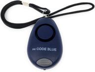 professional grade 130db panic personal alarm: self defense for women, children, elderly, and students - loudest siren with pull pin rip cord activation, led light for safety. trusted by police and military logo