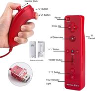 🎮 top-rated bestseller2888 built-in motion plus remote & nunchuck controller (motion-red) logo