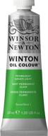 🎨 winsor & newton winton oil color paint: permanent green light - 37ml tube, vibrant & long-lasting pigments logo