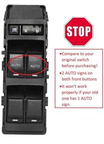 img 3 attached to Enhanced Power Window Switch for CHRYSLER DODGE JEEP Models – Auto Down on Front Left & Right Windows | Replaces OEM 4602650AA, 4602736AA, 4602781AA